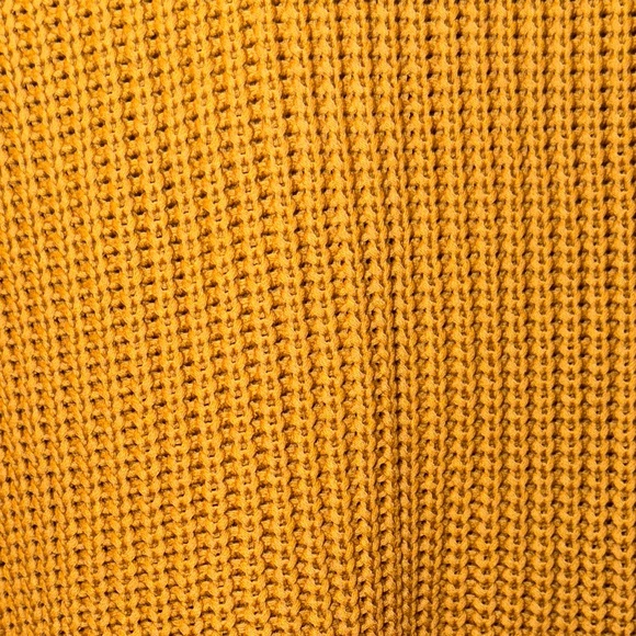 NWT JENNI KAYNE Cotton Cabin Sweater Mustard Yellow Women’s Size XL - Picture 6 of 10